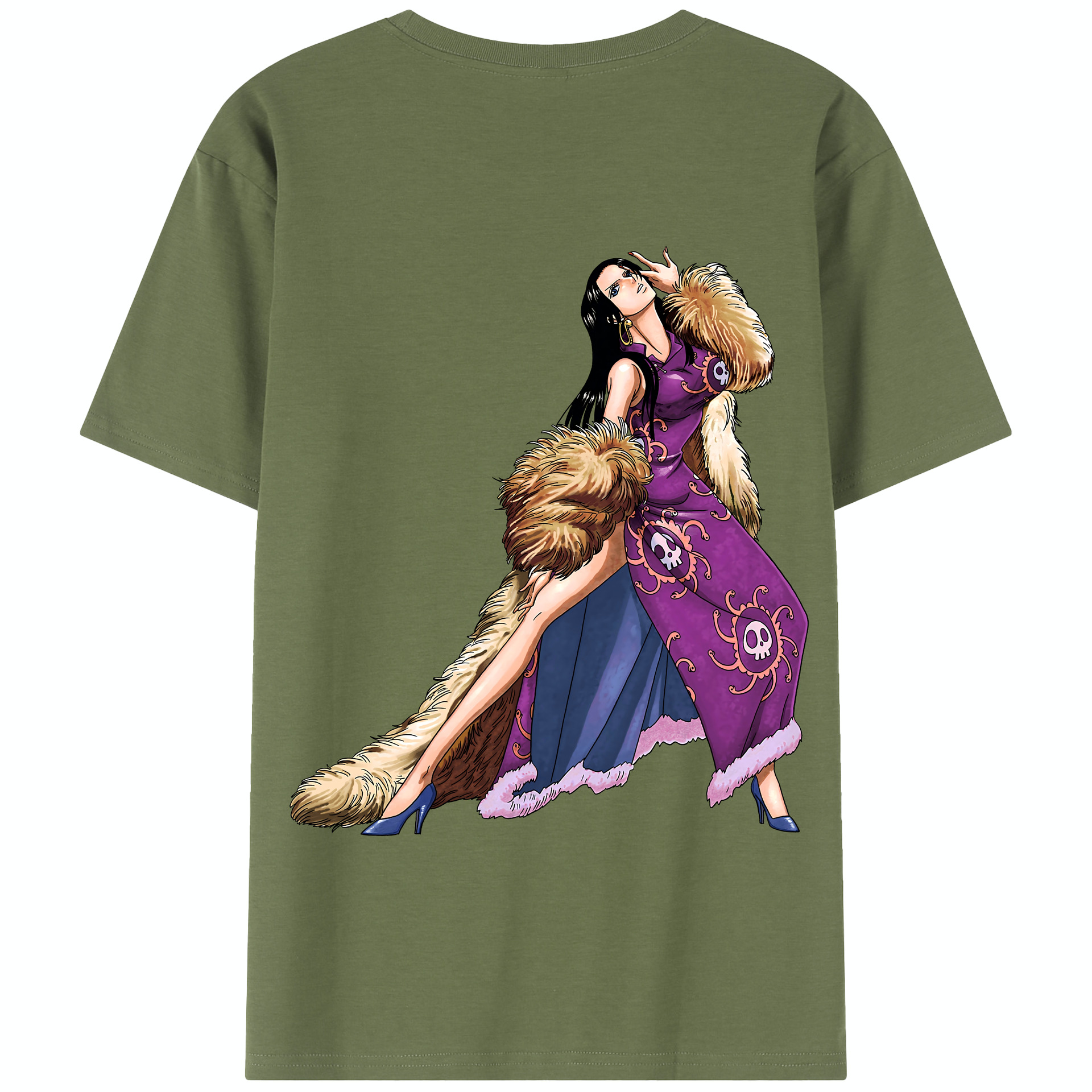 ワンピース ボア・ハンコック ONE PIECE Boa·Hancock 綿100％半袖Tシャツ（背面プリント）